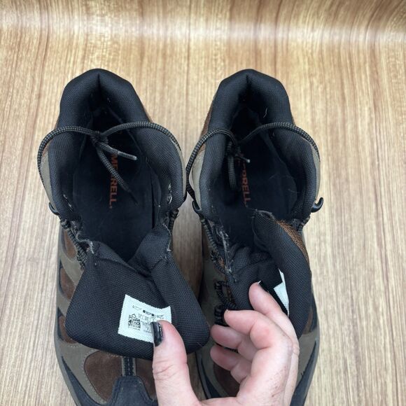 Merrell Reflex 3 Mid Mens Size 9.5 Boots Brown Leather Waterproof Hiking Boots - Picture 7 of 8